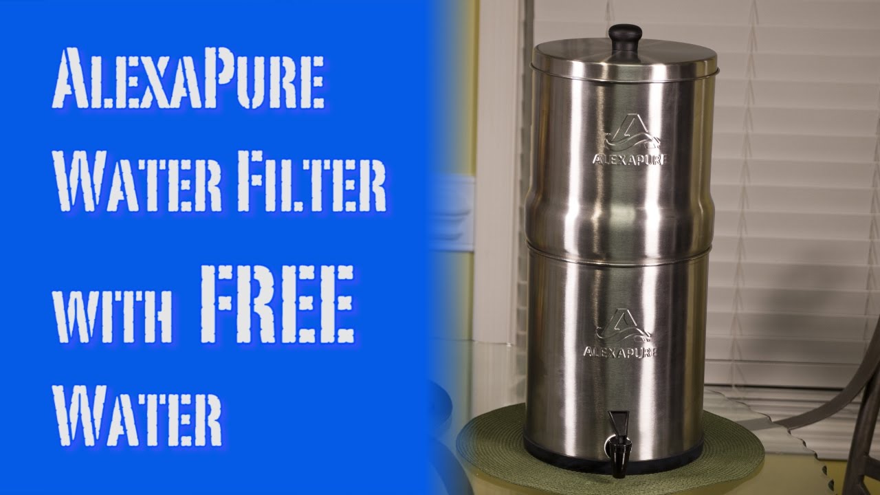 AlexaPure Pro Gravity Water Filter System With Free Water Review AWWA